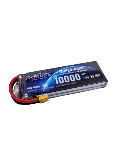 7.4v 2s Lipo Pil-batarya 10000mah 40c