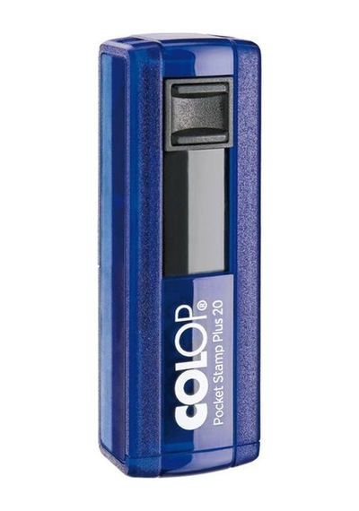 Colop Cep20 Kaşe Mavi Kasa Siyah Keçe - 14 x 38 MM
