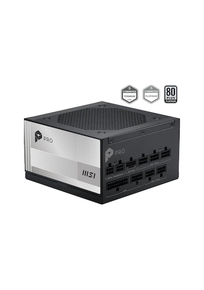 Msı Pro A1000pl Pcıe5 1000w 80+ Platinum 120mm Fan Power Supply Akak92msı0043