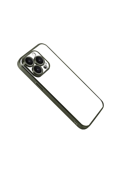 Apple iPhone  Uyumlu,  15 Pro Max Razer Lensli Silikon - Yeşil