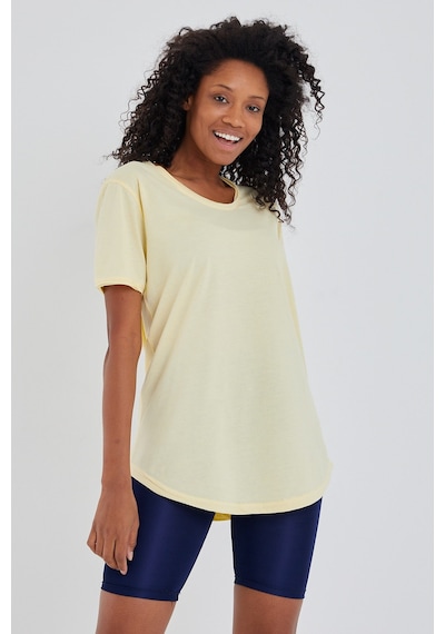 Kadın Açık Sarı Salaş T-shirt Ktcps001r01s Sarı Kadın Açık Sarı Salaş T-shirt Ktcps001r01s Sarı