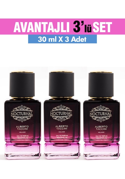 Alberto Taccini Nocturnal Kadın Parfüm EDP 3 x 30 ML