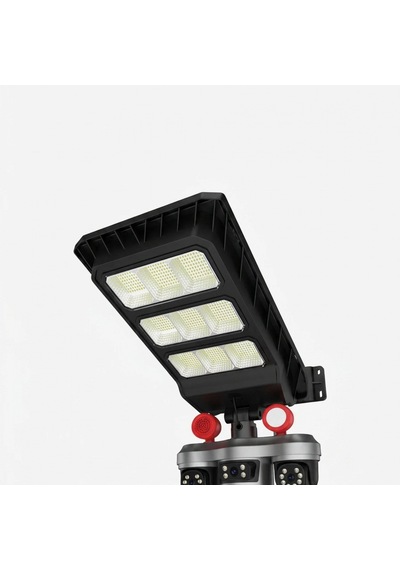 Led Projektörlü Solar Panel Destekli Akıllı Güvenlik Kamerası
