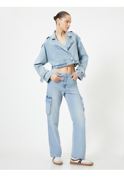 Koton Kargo Kot Pantolon Yüksek Bel Düz Paça Cepli - Nora Longer Straight Jeans Açık İndigo 4sal40421md Açık İndigo Koton Kargo Kot Pantolon Yüksek Bel Düz Paça Cepli - Nora Longer Straight Jeans Açık İndigo 4sal40421md Açık İndigo