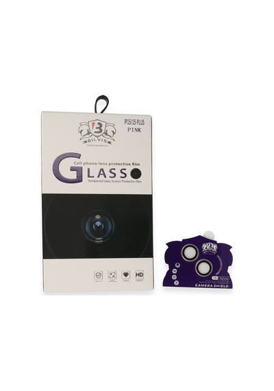 İphone 15 Bilvis Titan Kamera Lens - Pembe