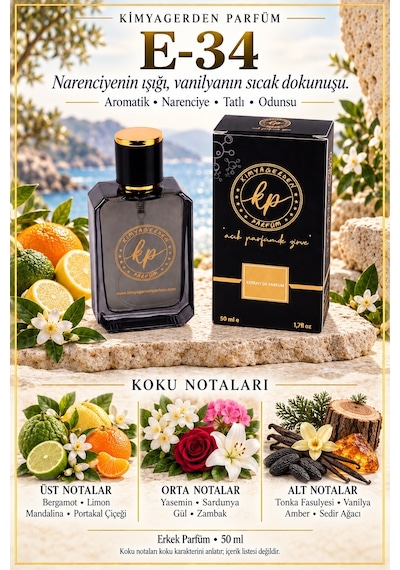 KP E-34 Erkek Parfüm EDP 50 ML
