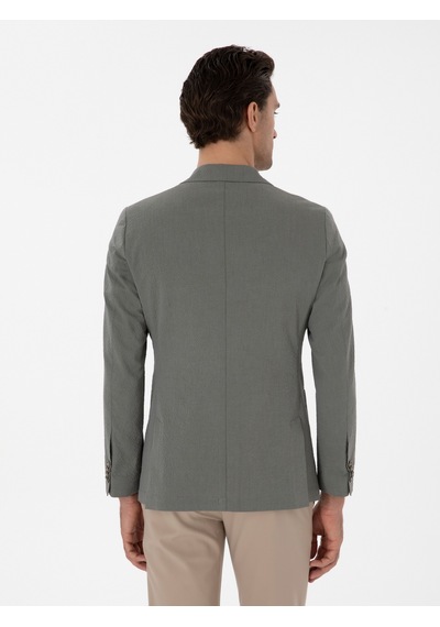 Cacharel Haki Slim Fit Spor Ceket Yesıl