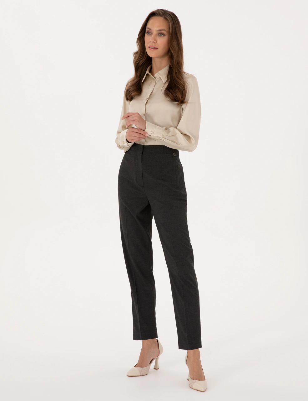 Pierre Cardin Kadın Antrasit Pantolon 50318977-vr006
