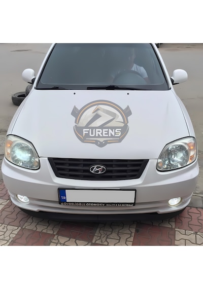 Hyundai Accent Admire 2000-2006 Uyumlu H Lip Esnek Ön Lip 2 Parça Karlık Ön Ek Tampon Altı Dill