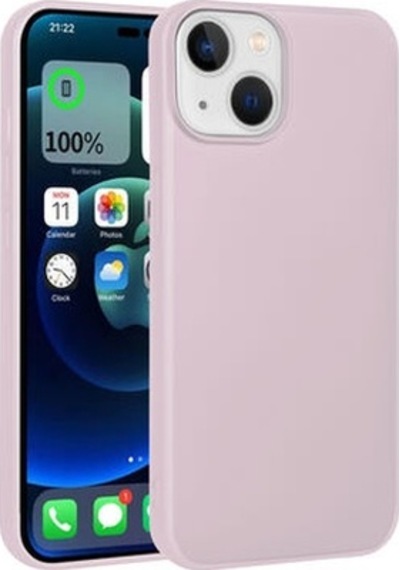 Apple Uyumlu iPhone 14 Kılıf Esneyebilen Şık Sofina Silikon Kapak Rose