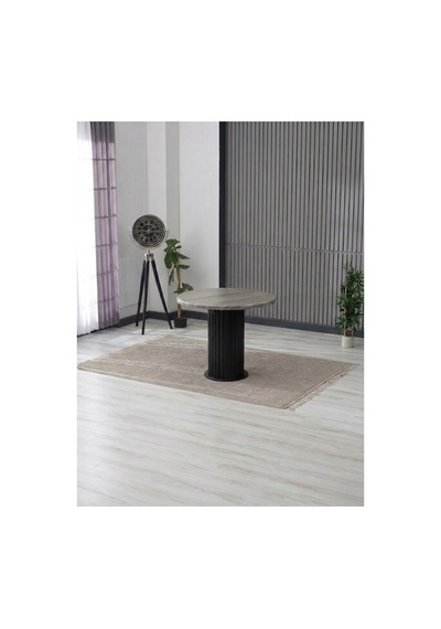 Lina Bohem 90x90 Siyah Yuvarlak Masa & 4 Polo Sandalye Seti Gri Gri Lina Bohem 90x90 Siyah Yuvarlak Masa & 4 Polo Sandalye Seti Gri Gri