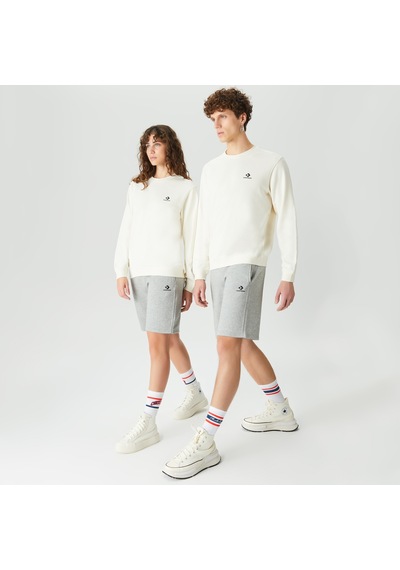 Converse Go-to Embroidered Star Chevron Fleece Unisex Gri Şortdüz10023875