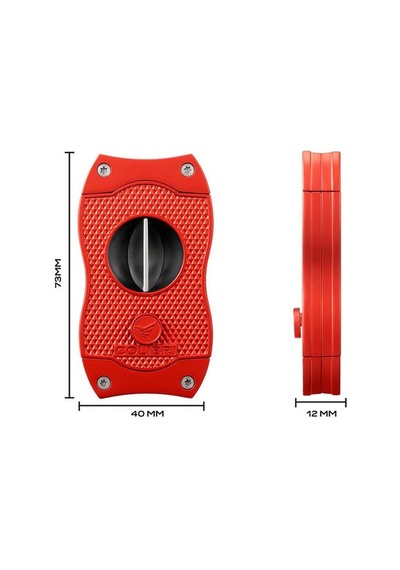 Colibri V-cut Diamond Kırmızı Puro Makası Kesici