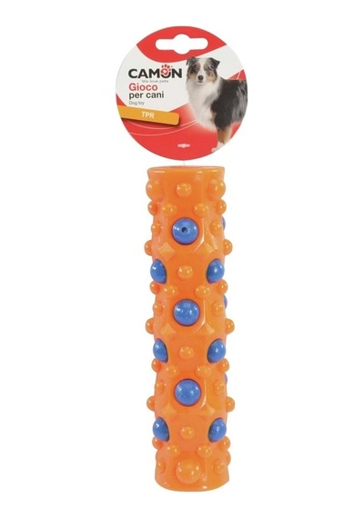 Camon Geometrik Silindir Şeklinde Eğlenceli Ve Dayanıklı Tpr Köpek Oyuncağı 20 Cm