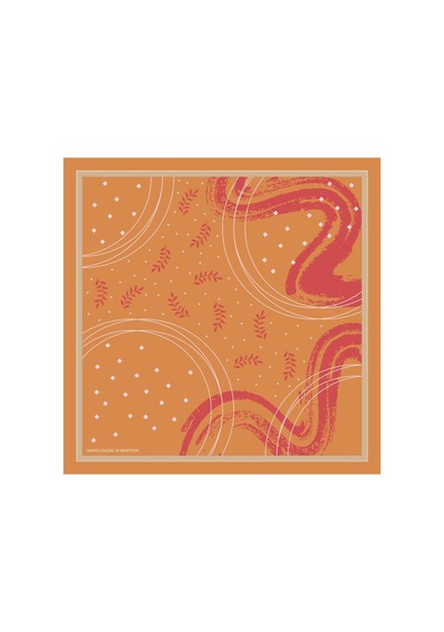 United Colors Of Benetton Flora Bandana/fular -1019-47 47 Hardal