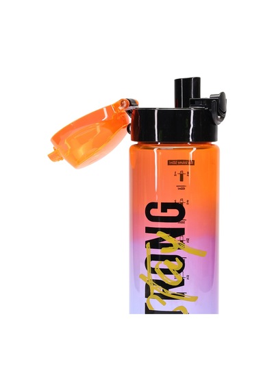 Su Matarası Tritan Geniş Ağız Su Şişesi Strong Spor Matarası Suluğu Bpasız 550 Ml Turuncu 0100