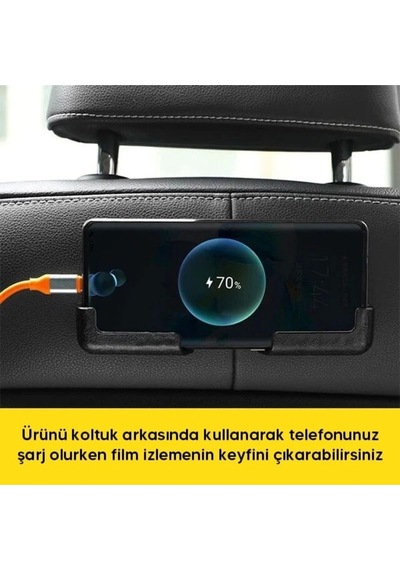 Yapışkanlı Telefon Tablet Standı Telefon Tutucu Siyah