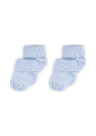 Novibaby 2'li Bambu Bebek Çorap I Dusty Blue I 0 6 Ay I Mavi Yenidoğan Bebek Çorabı Çok Renkli
