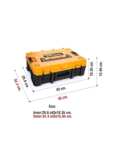 Tekreyonda Süper Bag Master Case Organizer Bölmeli Teknisyen Takım Çantası Asr-6031 Genel