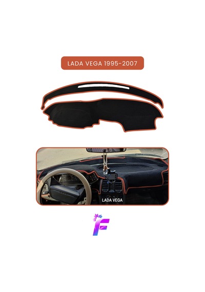 Lada Vega 1995-2007 Uyumlu Torpido,panel Örtüsü Hızlı Ve Kolay Montaj Kaymaz Tasarım Td22 Kahverengi
