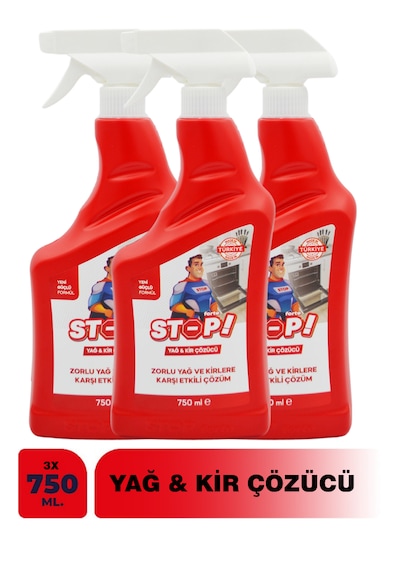 Stop Forte 3'lü Yağ Kir Çözücü