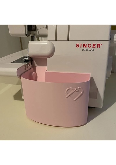 Singer Overlok Makinası Çöp Kutusu Xl Pembe