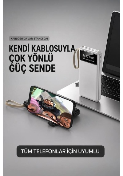 Delux Serisi Powerbank Trm1011 Siyah 10.000 Mah Seyyar Batarya Cihaz Enerjisi Yedek Güç Çok Renkli