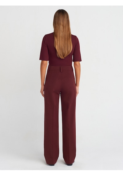 Dilvin 4888 Uzun Pantolon Bordo