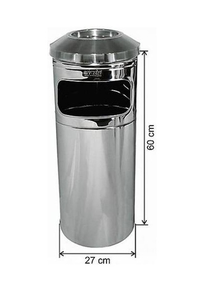Paslanmaz Ultra Kolon Küllük 34 Litre