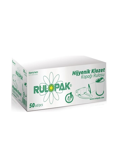 Rulopak Sensorlu Klozet Kapağı Rulosu 50'Li
