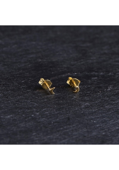 Goldkupe 14 Ayar Altın Minik Ay Hilal Küpe 0,43 Gr-2150