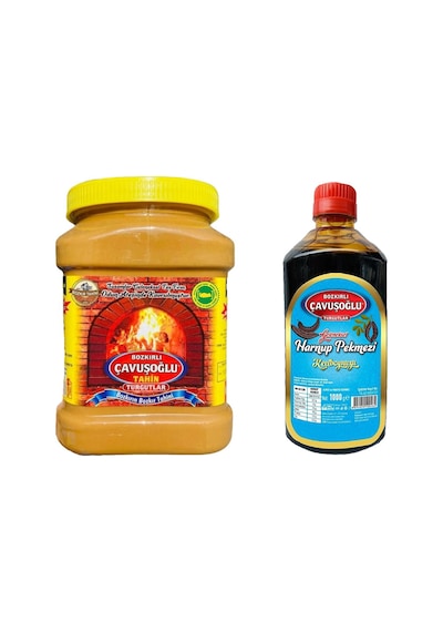 Çavuşoğlu Tahin Kepeksiz 930 G + Çavuşoğlu Keçiboynuzu Pekmezi 1 KG