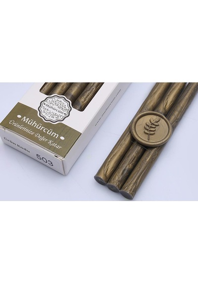 Mühür Mumu Çubuk 11mmx120mm 10 lu Paket Model: 503 ALTIN OKSİT