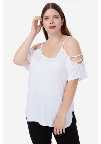 Hanezza Kadın Büyük Beden Oeko-tex Sertifikalı Viskon Kumaş Omuz Detaylı Bluz Beyaz - 36675678 Beyaz Hanezza Kadın Büyük Beden Oeko-tex Sertifikalı Viskon Kumaş Omuz Detaylı Bluz Beyaz - 36675678 Beyaz