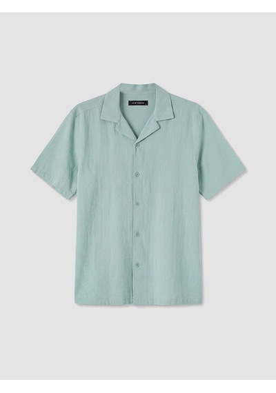 Lcw Vision Yeşil Regular Fit Erkek Dokulu Gömlek