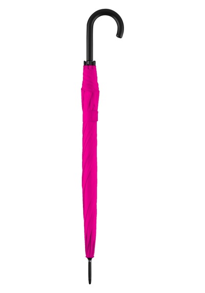 Eleven Markets Renkli Baston Şemsiye Fiber Otomatik Baston Kadın Şemsiye Fuşya