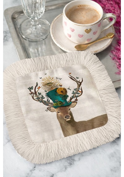 Süslü Geyik Desenli Püsküllü Sunum Peçetesi-vintage Botanik Temalı Yeşil Krem Bardak Altlığı Mendili Kumlu Deniz Mavisi Süslü Geyik Desenli Püsküllü Sunum Peçetesi-vintage Botanik Temalı Yeşil Krem Bardak Altlığı Mendili Kumlu Deniz Mavisi
