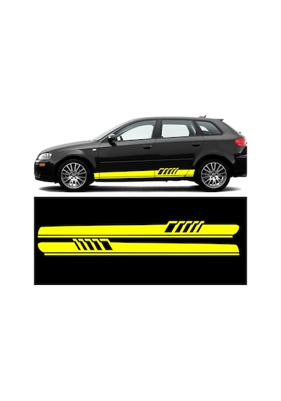 220 X 18 cm - Araba Yan Şerit Sticker