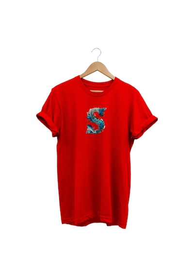 Widi S Baskılı Kırmızı T-shirt kırmızı