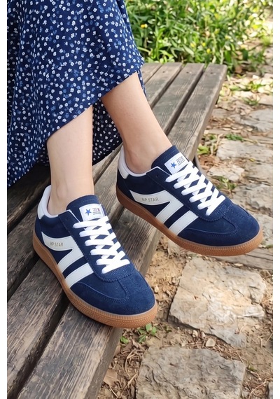 In Step Street-line Classic Lacaviret Süet-deri Unısex Spor Ayakkabı Lacivert