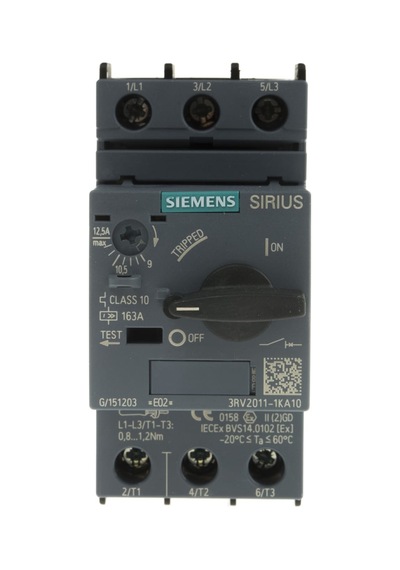 Siemens 3rv2011-1ka10 ,9-12.5a Motor Koruma
