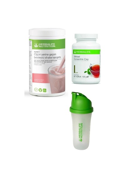 Herbalife Set Ahududu Beyaz Çikolata Shake 100 Gr Klasik Çay Ve Shaker