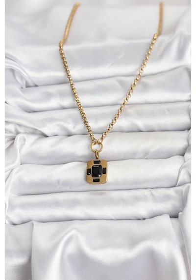 316l Çelik Zincir Gold Renk Vintage Model Kadın Kolye - Lisinya Altın