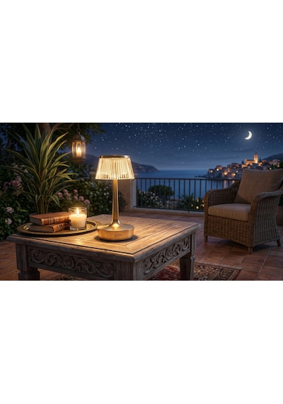 Cata Ct 8434 2w Rio Şarjlı Masa Lambası 3 Renk Altın