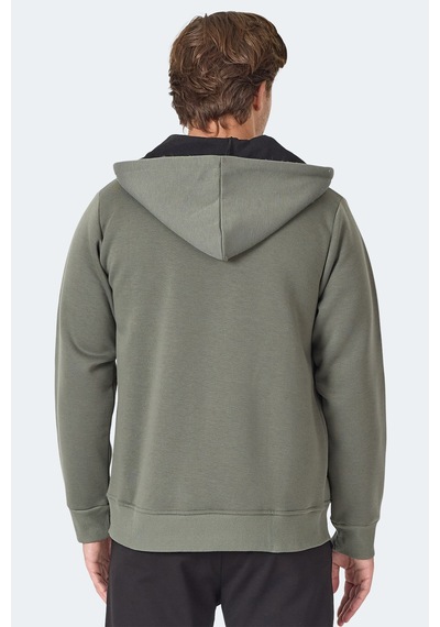 Slazenger Majestıc I Erkek Haki Sweatshirt Haki