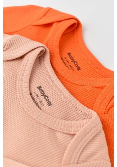 Rebebe Babycosy Modal 2 Li Uzun Kollu Bebek Badi - Bebek Body - Csym1131 (544739532) Turuncu