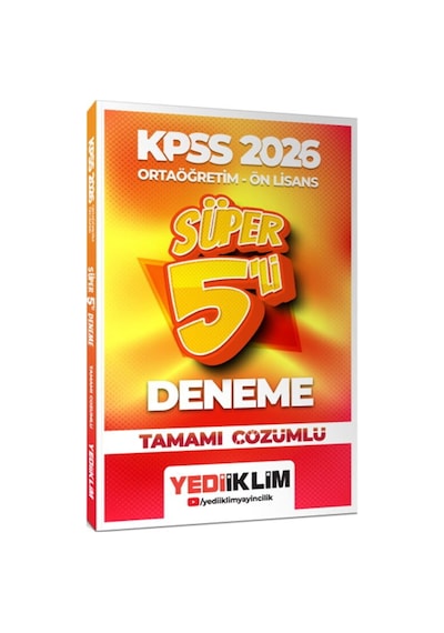2026 Kpss Ortaöğretim Önlisans Genel Yetenek Genel Kültür Tamamı Çözümlü Süper 5 Deneme