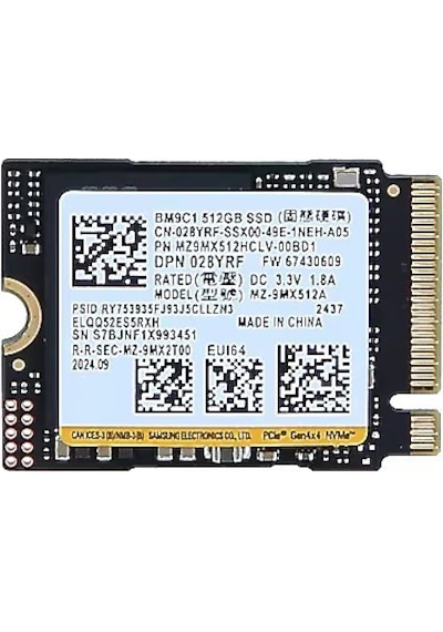 512gb Samsung Bm9c1 4900/4000mb/s Gen4x4 Nvme M.2 2230 Ssd Disk Kısa 512 GB