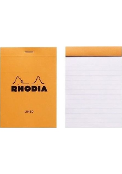 Rhodia Basic A6 Çizgili 80 Sayfa Turuncu Kapak Bloknot Rb13600