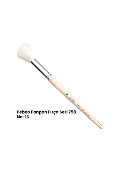 Pebeo 758 Seri Ponpon Fırça No 16